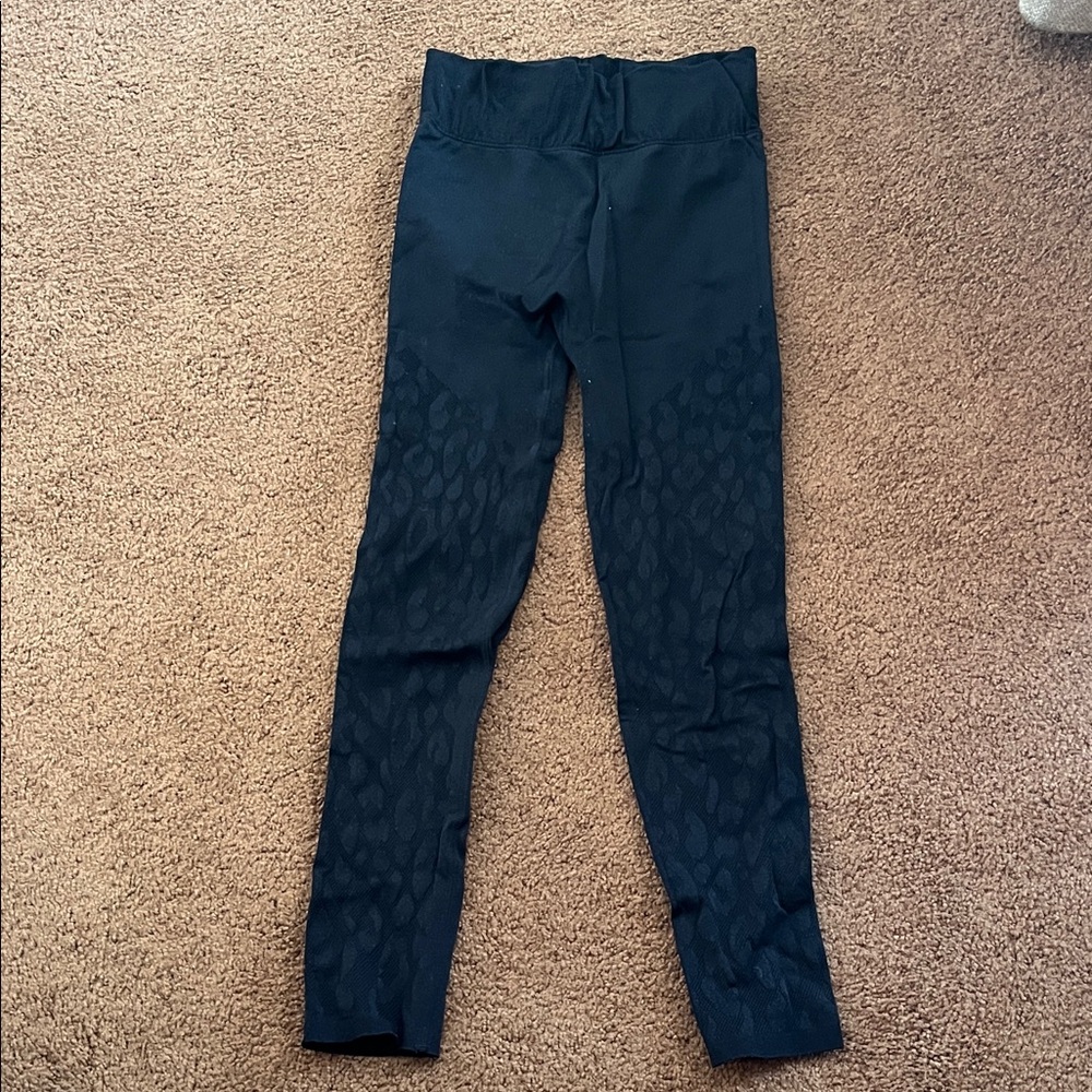 Elegant Black leopard Patterned Leggings